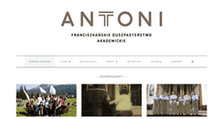 Desktop Screenshot of antoni.org.pl