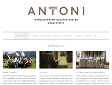 Tablet Screenshot of antoni.org.pl